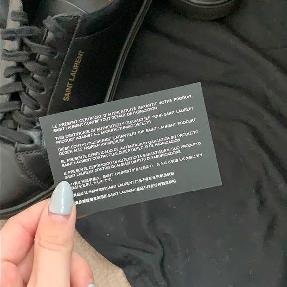 Authentic Saint Laurent low tops Andy sneakers - Picture 8 of 8